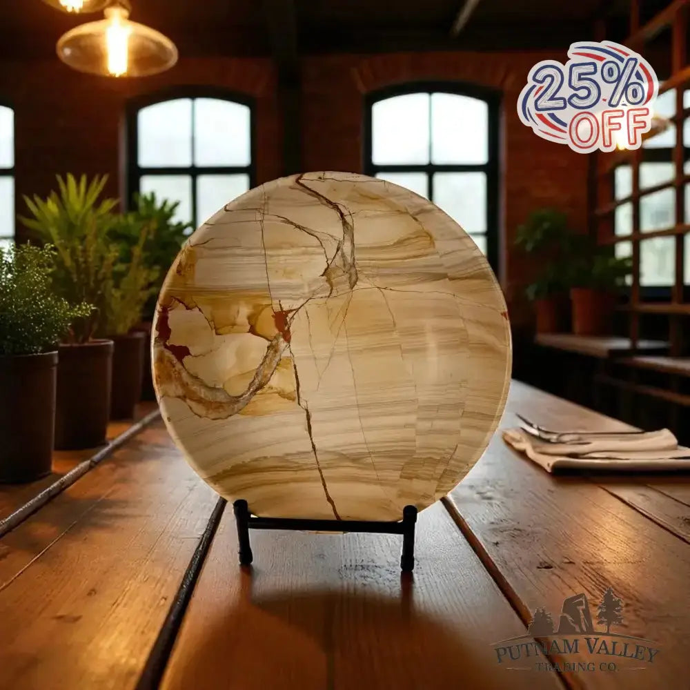 Burma Teak Marble Bowl 12" - Putnam Valley Trading Co.
