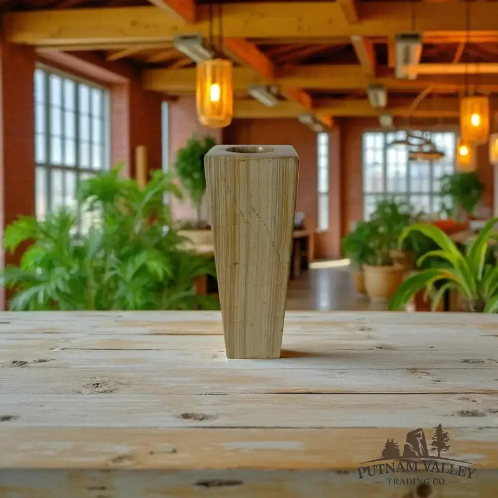 Burma Teak Marble Square Vase - Putnam Valley Trading Co.