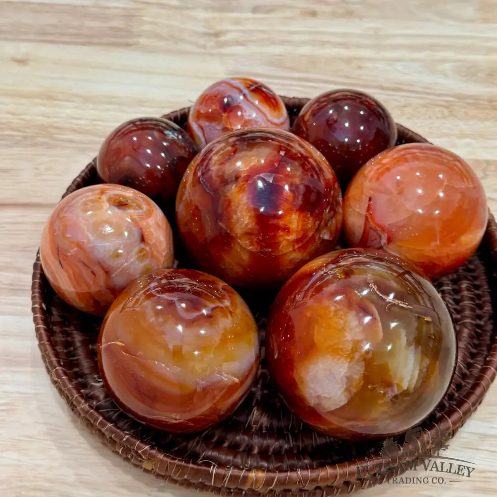 Carnelian Spheres | In Select Sizes - Sphere