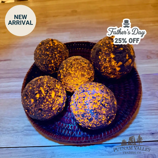 Carved Yooperlite Moons | In Select Sizes - 2.8’’ - 2.9’’ - Sculpture