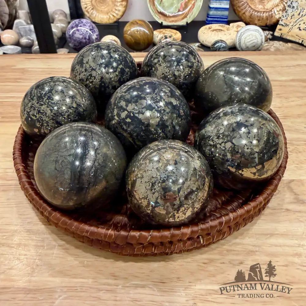 Chalcopyrite Spheres - 2’’ - 2.4’’ - Sphere