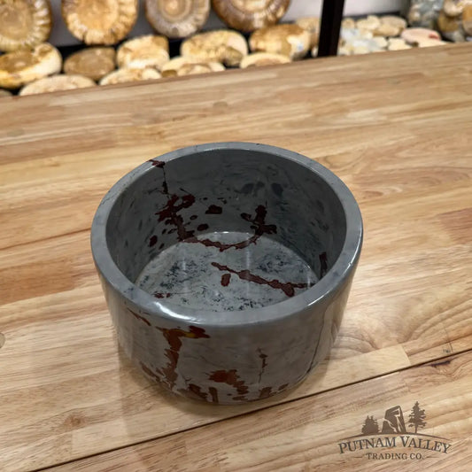 Chinese Painting Stone Bowl Bowl