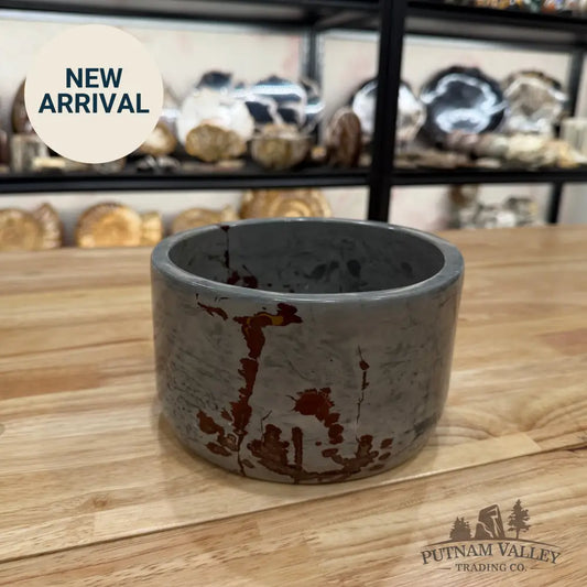 Chinese Painting Stone Bowl Bowl