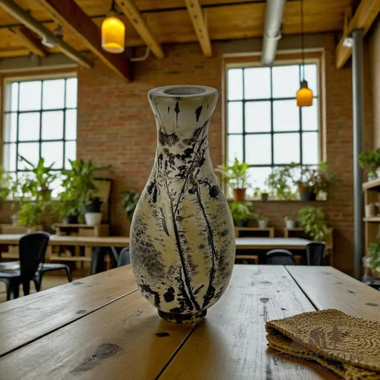 Chinese Painting Stone Gourd Vase Vase