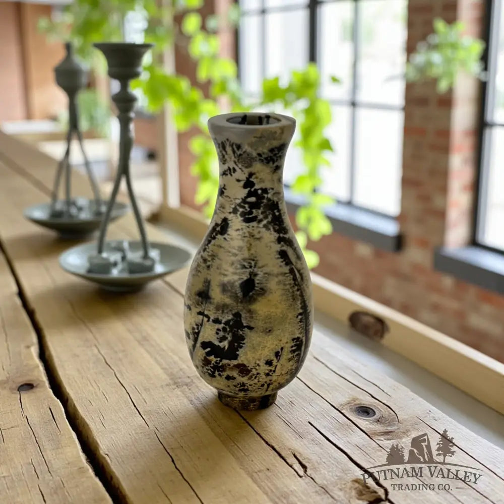 Chinese Painting Stone Gourd Vase Vase
