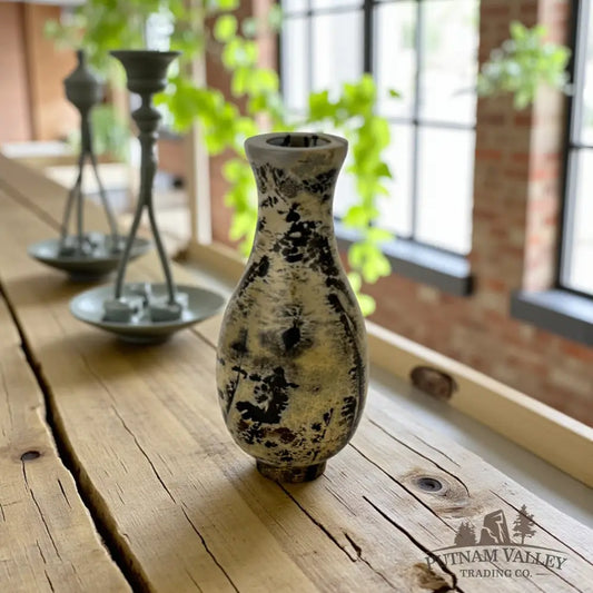 Chinese Painting Stone Gourd Vase Vase