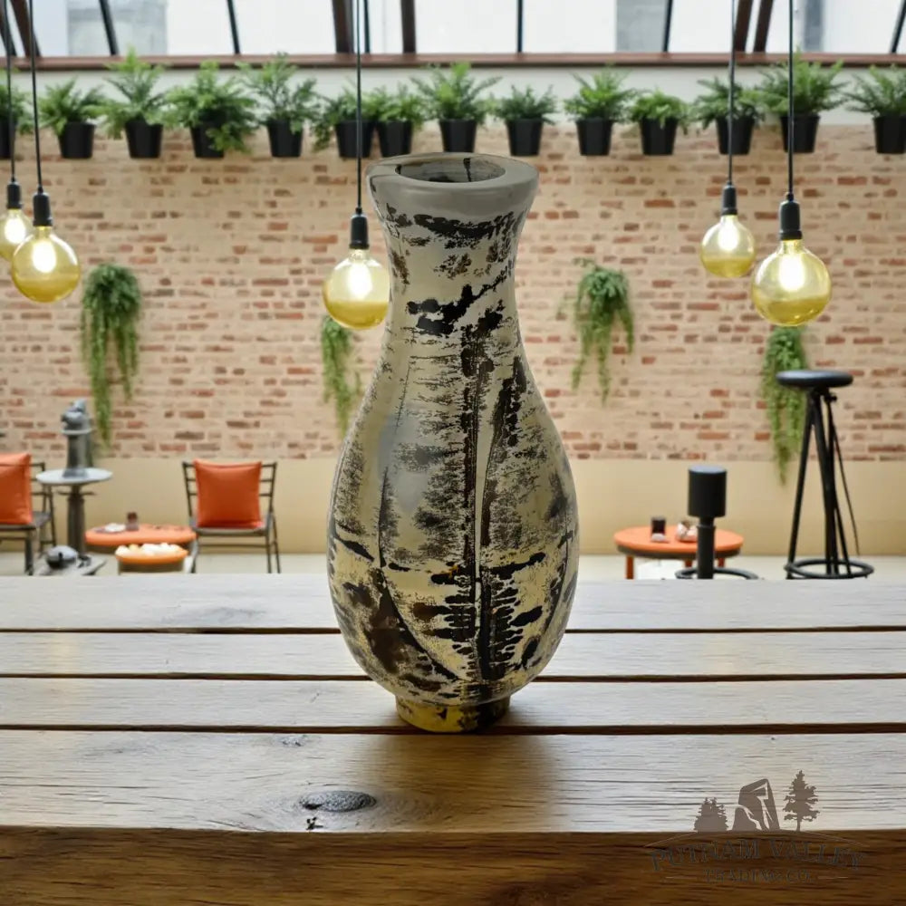 Chinese Painting Stone Gourd Vase Vase