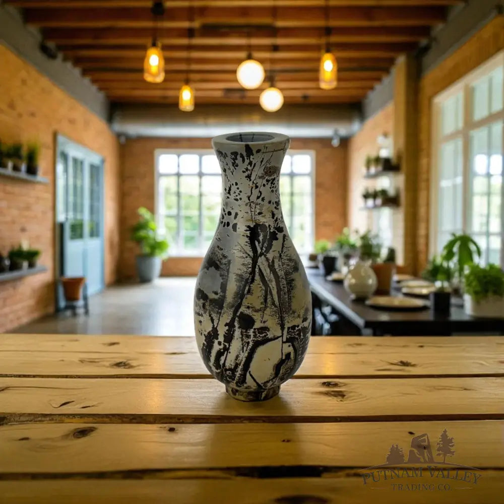 Chinese Painting Stone Gourd Vase Vase