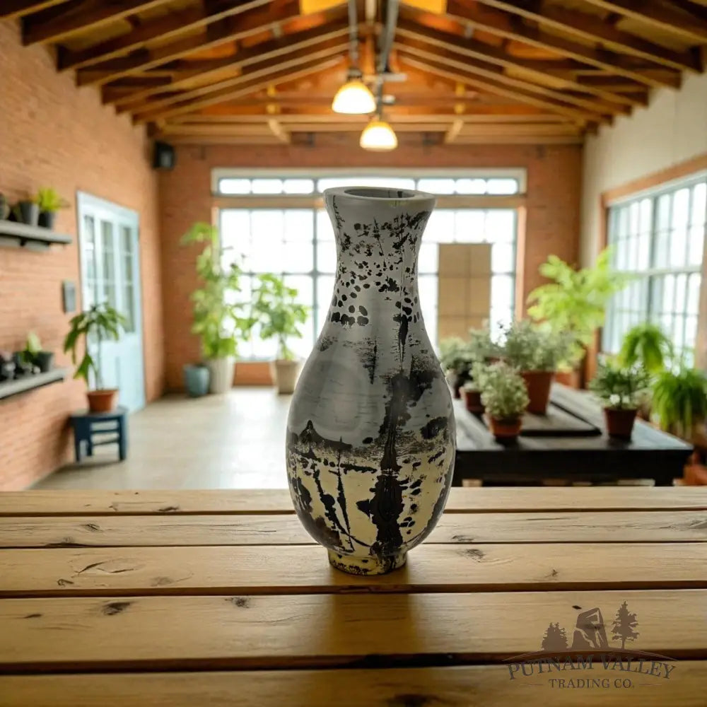 Chinese Painting Stone Gourd Vase Vase