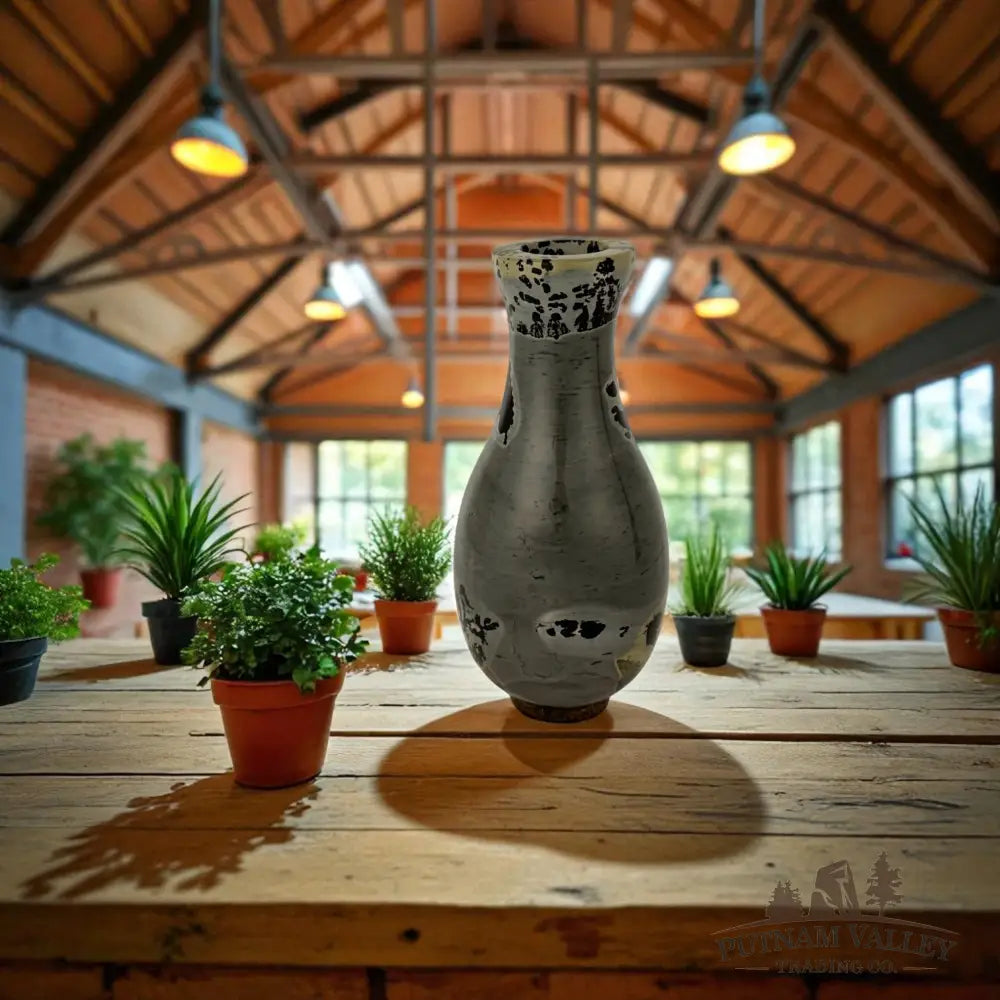 Chinese Painting Stone Gourd Vase Vase