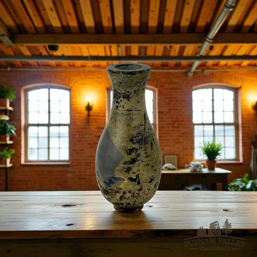 Chinese Painting Stone Gourd Vase Vase