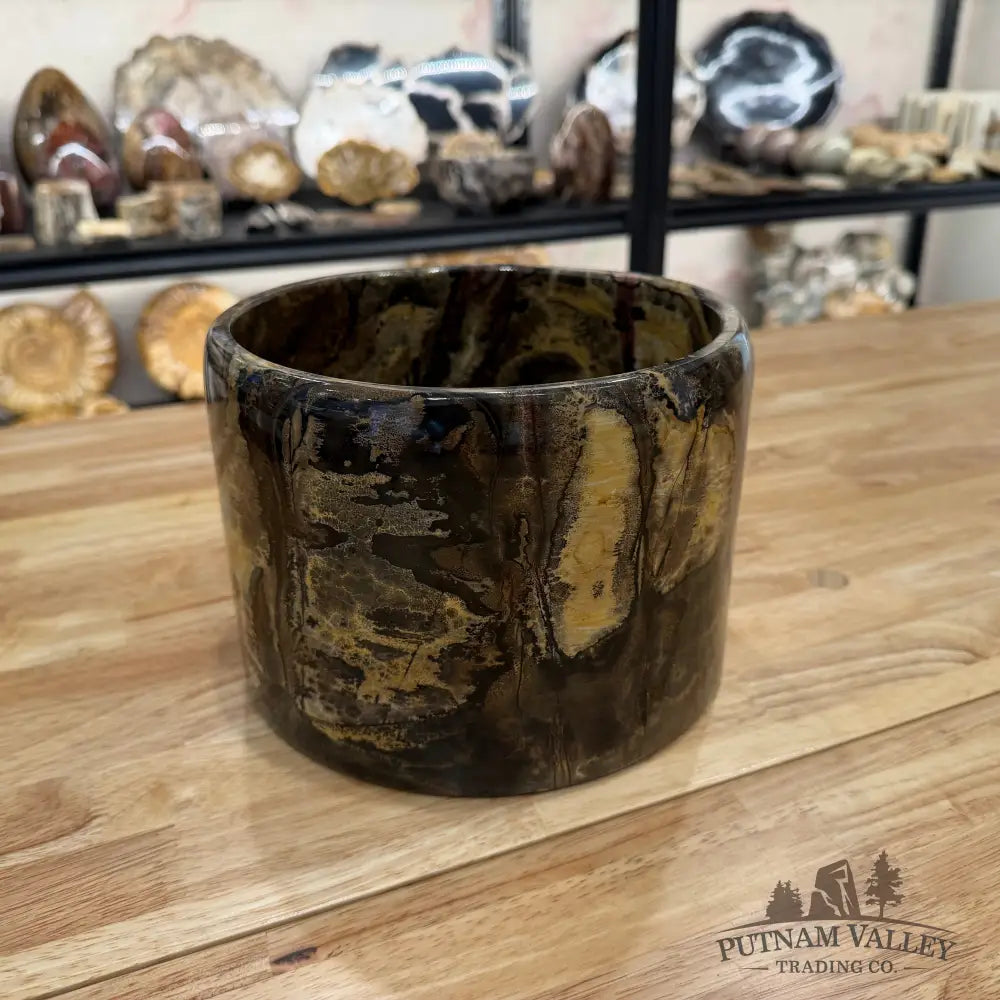 Chinese Painting Stone Large Bowl Bowl