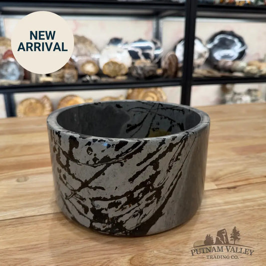 Chinese Painting Stone Large Bowl Bowl