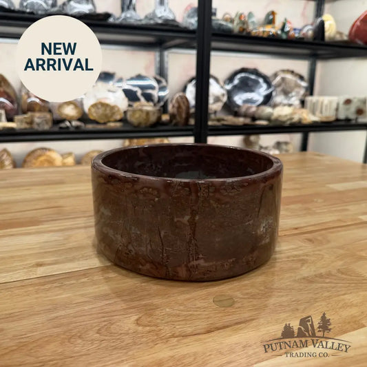 Chinese Painting Stone Large Bowl Bowl