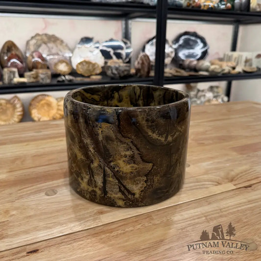 Chinese Painting Stone Large Bowl Bowl