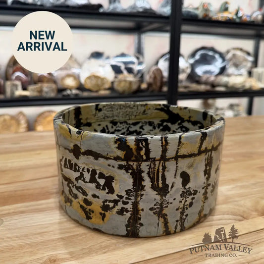 Chinese Painting Stone Large Bowl Bowl