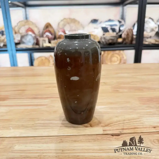 Chinese Painting Stone Ovoid Vase - Putnam Valley Trading Co.