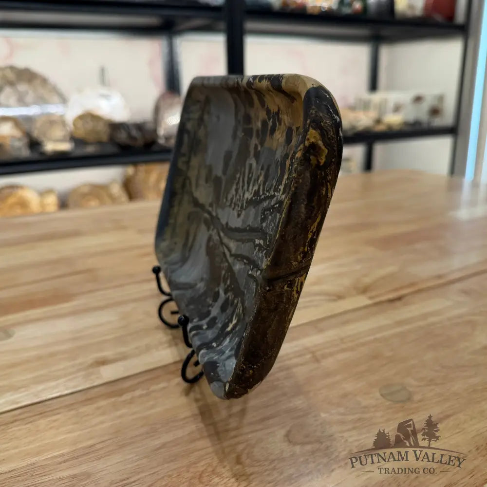 Chinese Painting Stone Rectangle Plate Plate