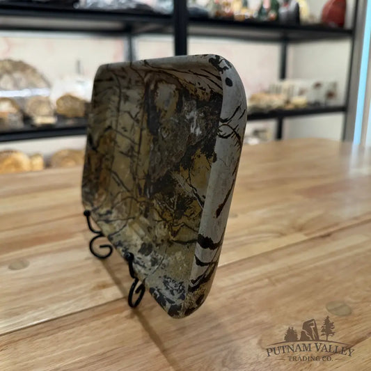 Chinese Painting Stone Rectangle Plate Plate