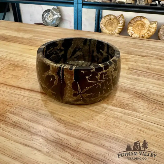 Chinese Painting Stone Small Bowl - Putnam Valley Trading Co.