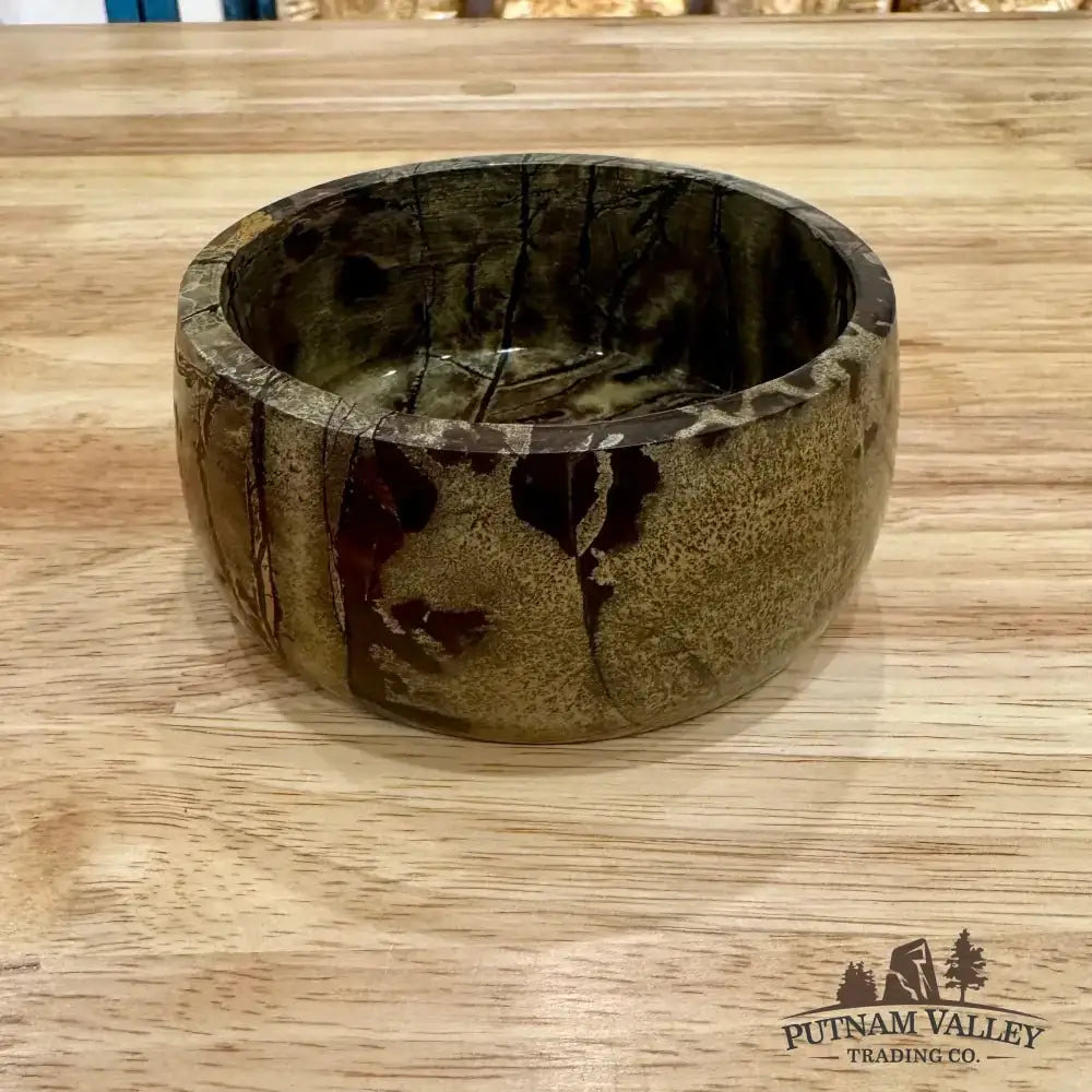 Chinese Painting Stone Small Bowl - Putnam Valley Trading Co.