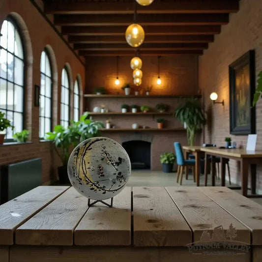 Chinese Painting Stone Sphere 5.08" - Putnam Valley Trading Co.