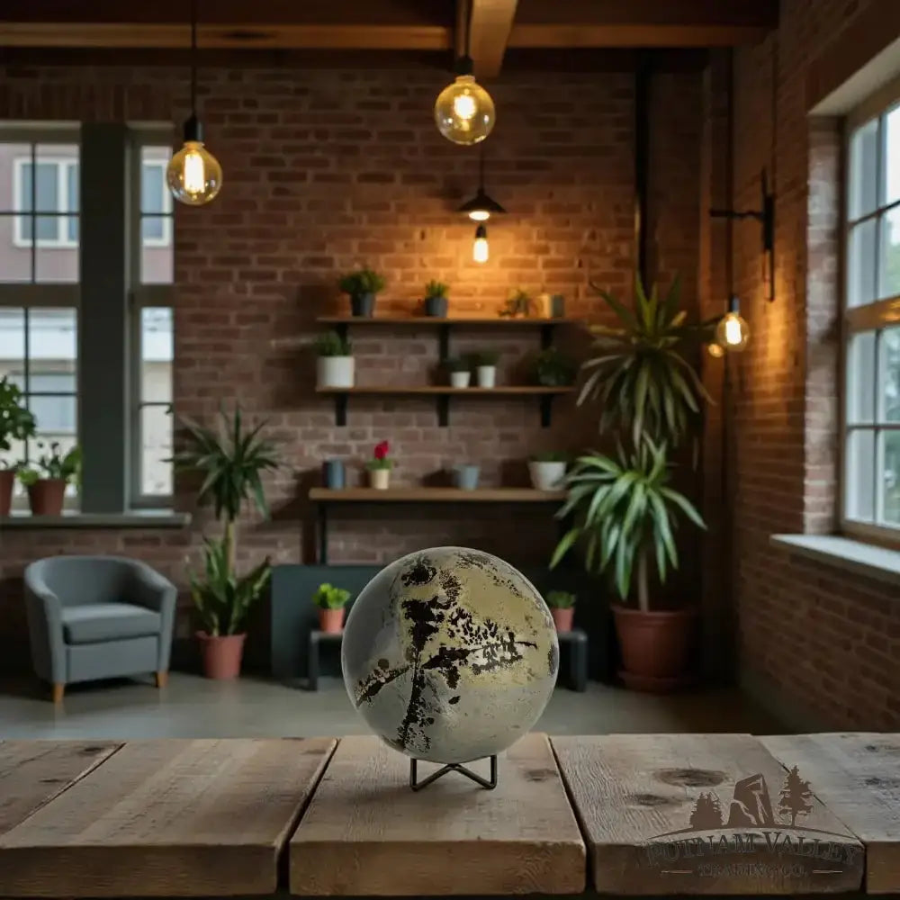 Chinese Painting Stone Sphere 5.08" - Putnam Valley Trading Co.