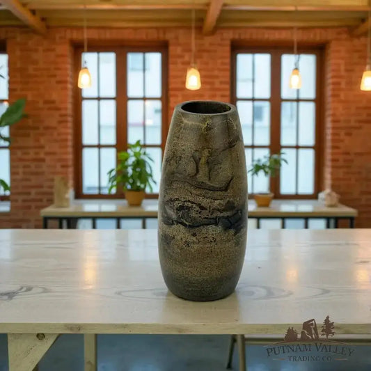 Chinese Painting Stone Torpedo Vase - Putnam Valley Trading Co.