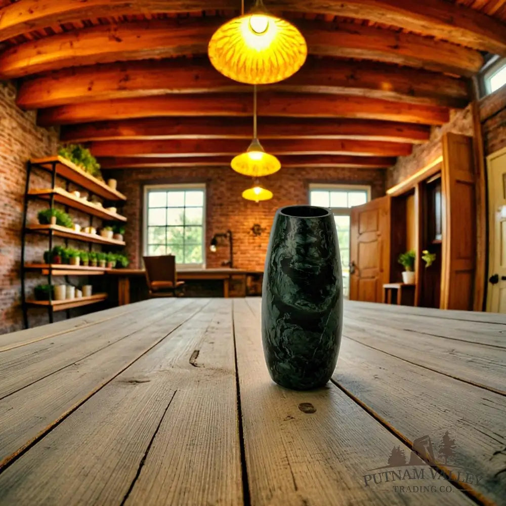 Chinese Painting Stone Torpedo Vase Vase