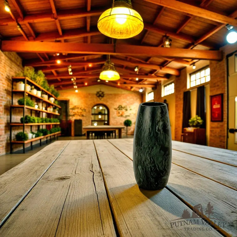 Chinese Painting Stone Torpedo Vase Vase