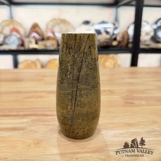 Chinese Painting Stone Torpedo Vase - Putnam Valley Trading Co.