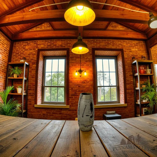 Chinese Painting Stone Torpedo Vase Vase