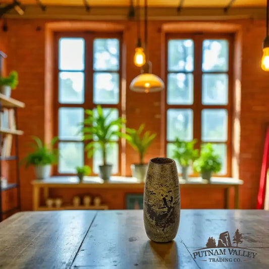 Chinese Painting Stone Torpedo Vase - Putnam Valley Trading Co.