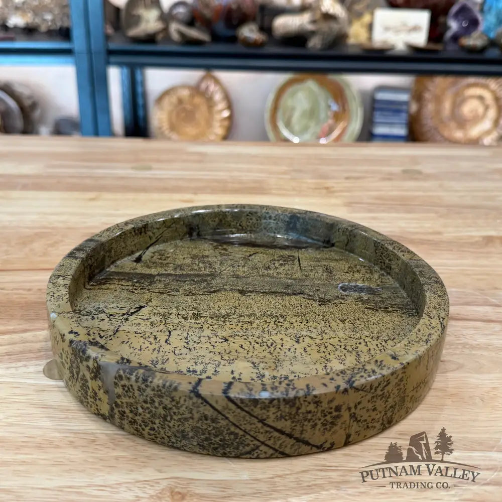 Chinese Picture Jasper Decorative Tray - Bowl
