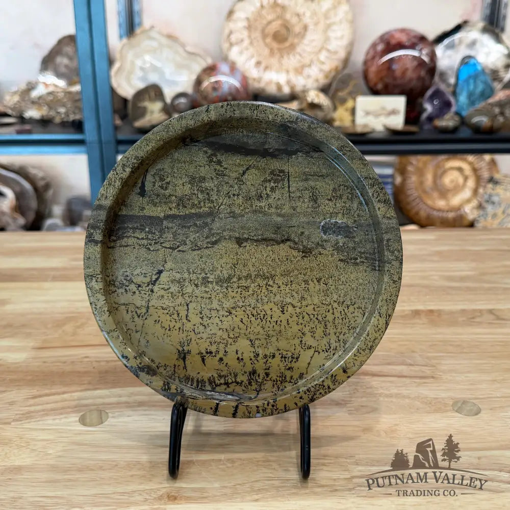 Chinese Picture Jasper Decorative Tray - Bowl