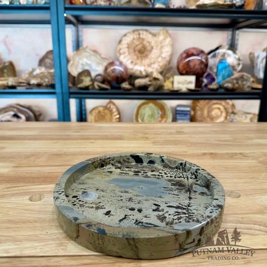 Chinese Picture Jasper Decorative Tray 2.92 - Bowl