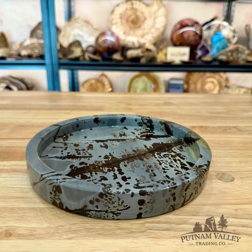 Chinese Picture Jasper Decorative Tray - Bowl