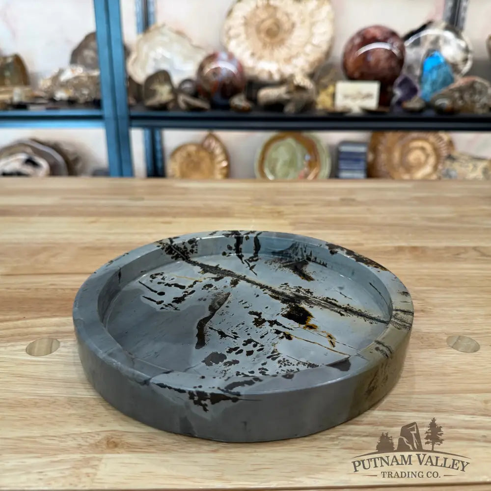 Chinese Picture Jasper Decorative Tray - Bowl