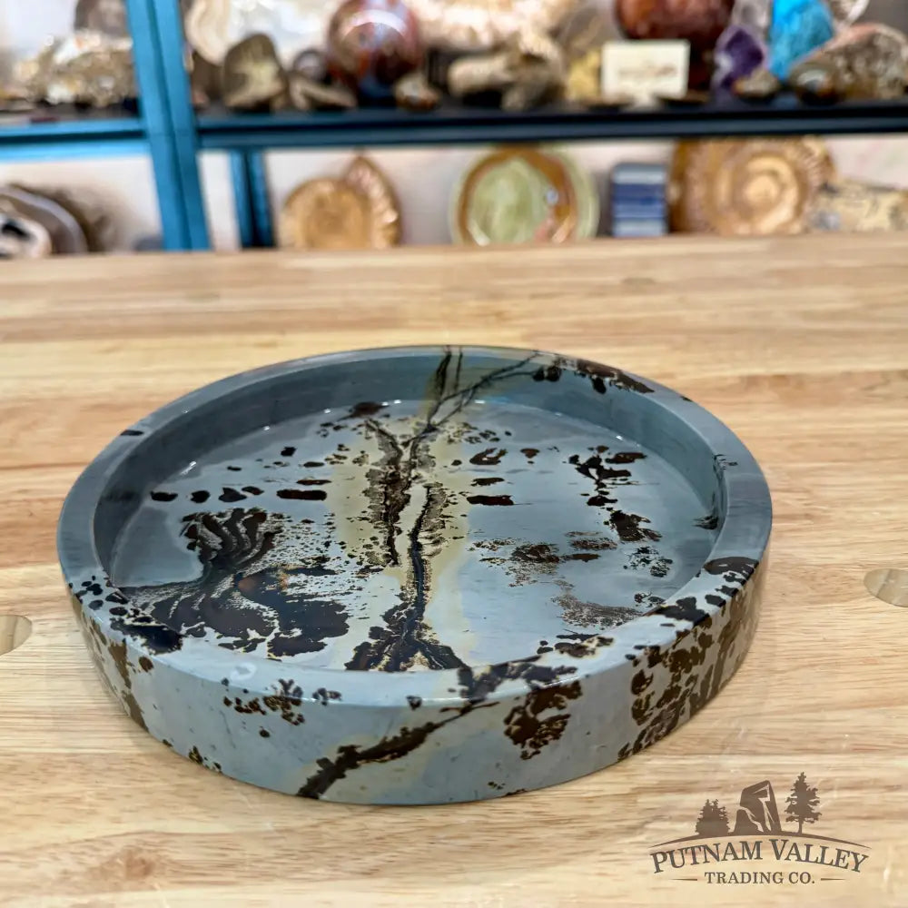 Chinese Picture Jasper Decorative Tray - Bowl