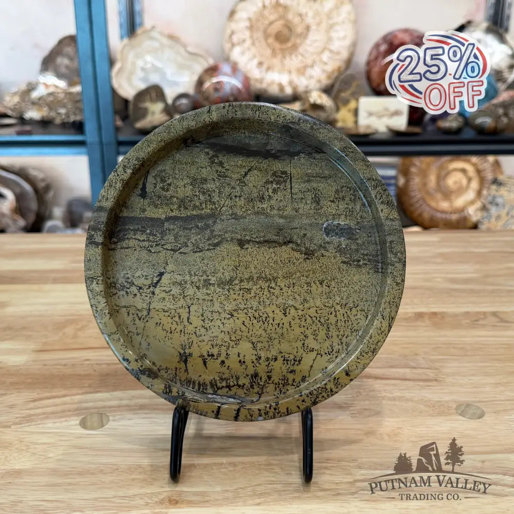 Chinese Picture Jasper Decorative Tray - Bowl