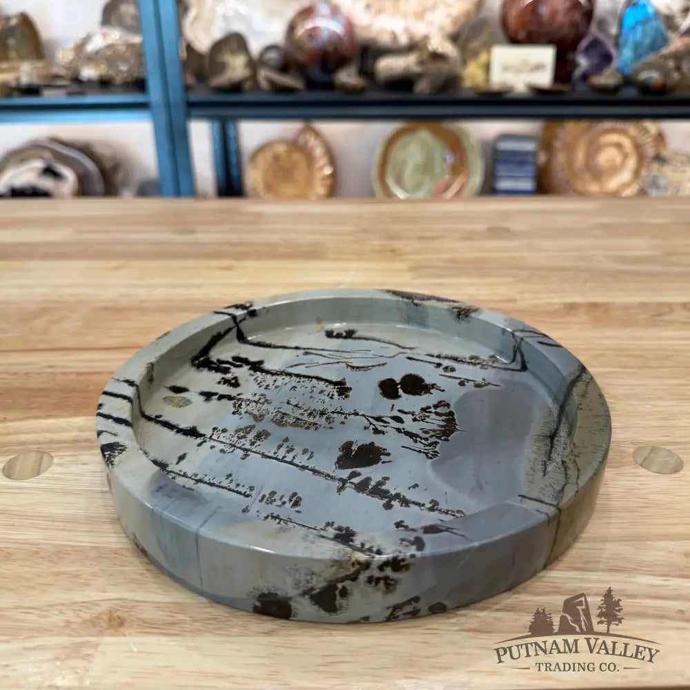Chinese Picture Jasper Decorative Tray - Bowl