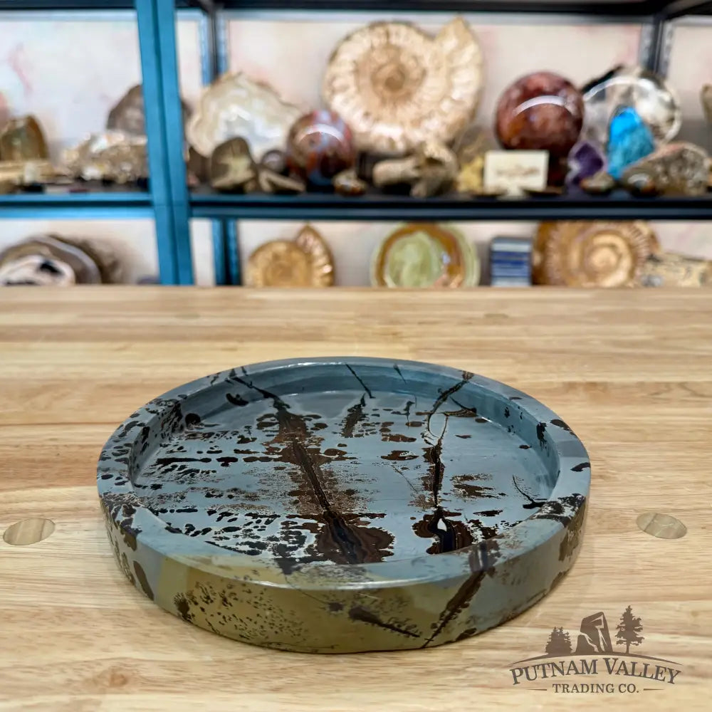 Chinese Picture Jasper Decorative Tray - Bowl