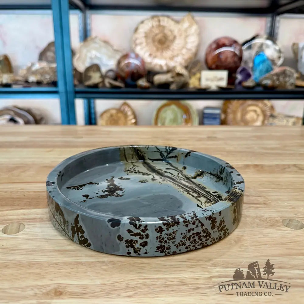 Chinese Picture Jasper Decorative Tray - Bowl