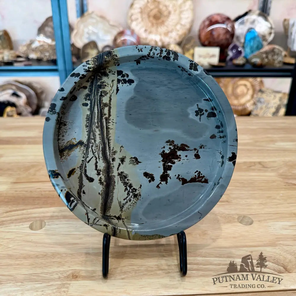 Chinese Picture Jasper Decorative Tray - Bowl