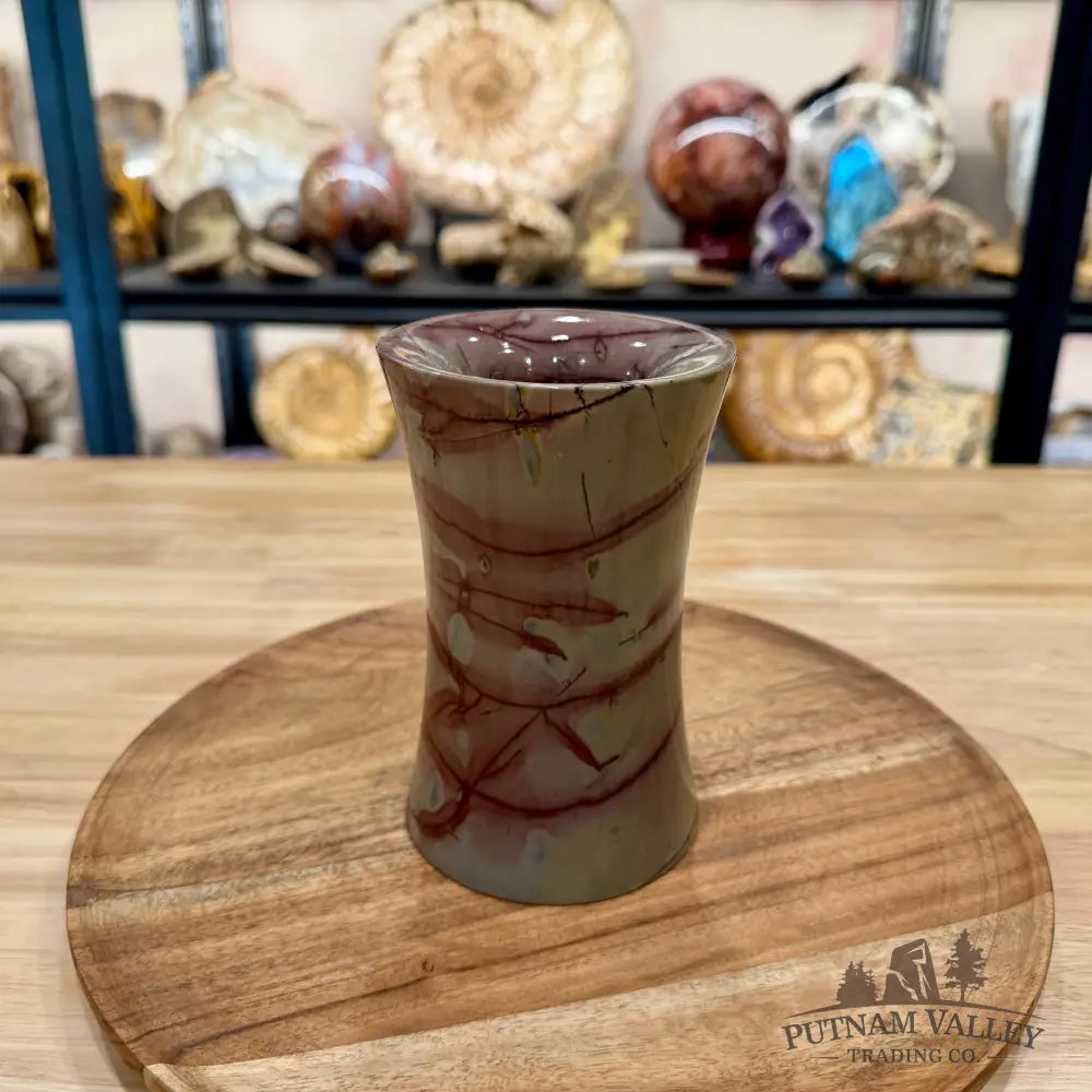 Chinese Picture Jasper Flared Vase - Vase