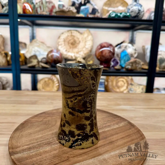 Chinese Picture Jasper Flared Vase - Vase