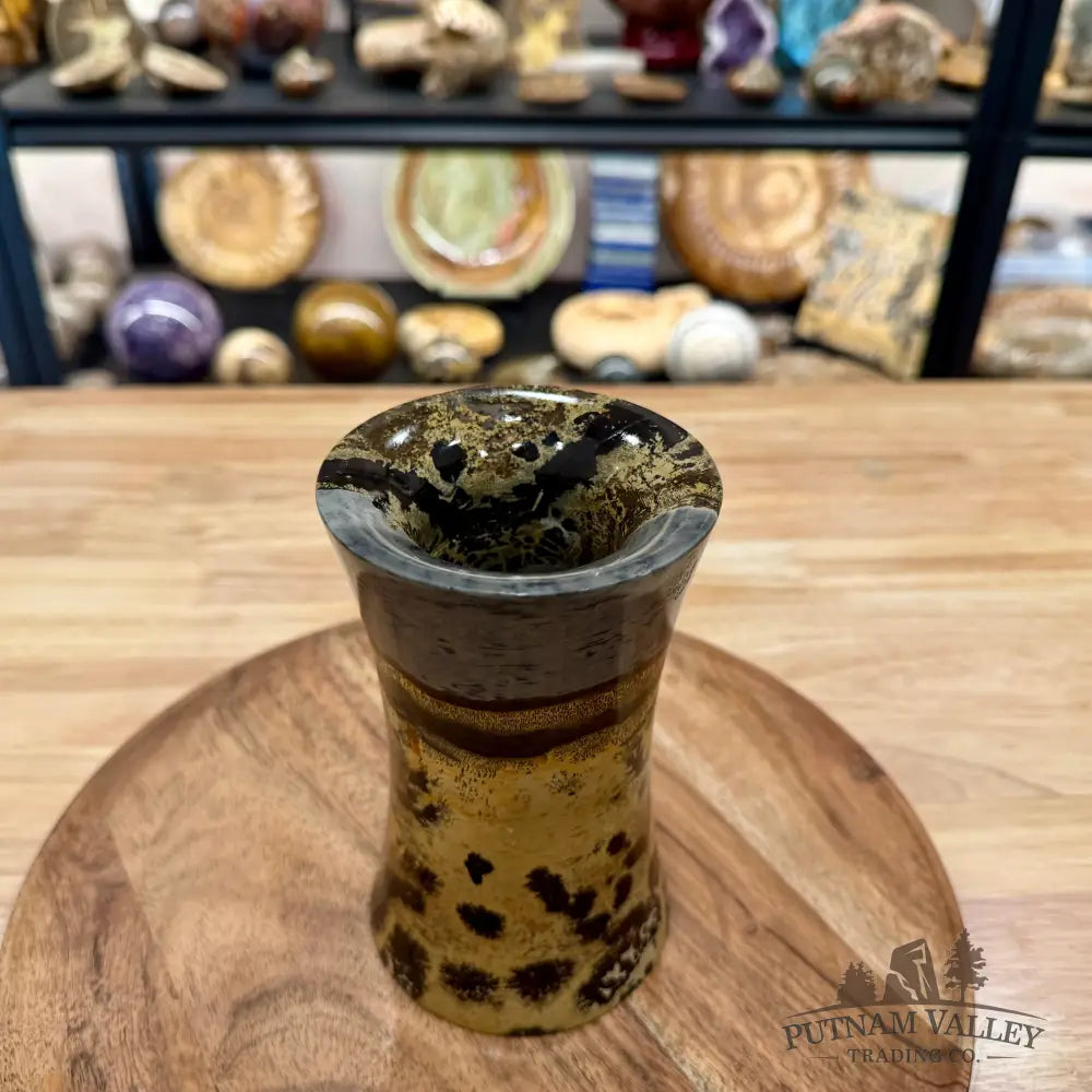 Chinese Picture Jasper Flared Vase - Vase