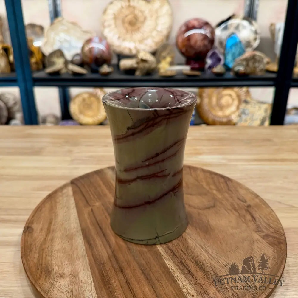 Chinese Picture Jasper Flared Vase - Vase