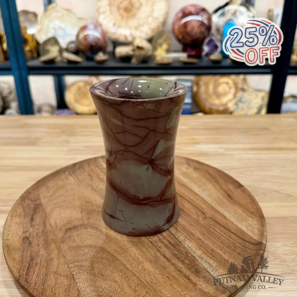 Chinese Picture Jasper Flared Vase - Vase