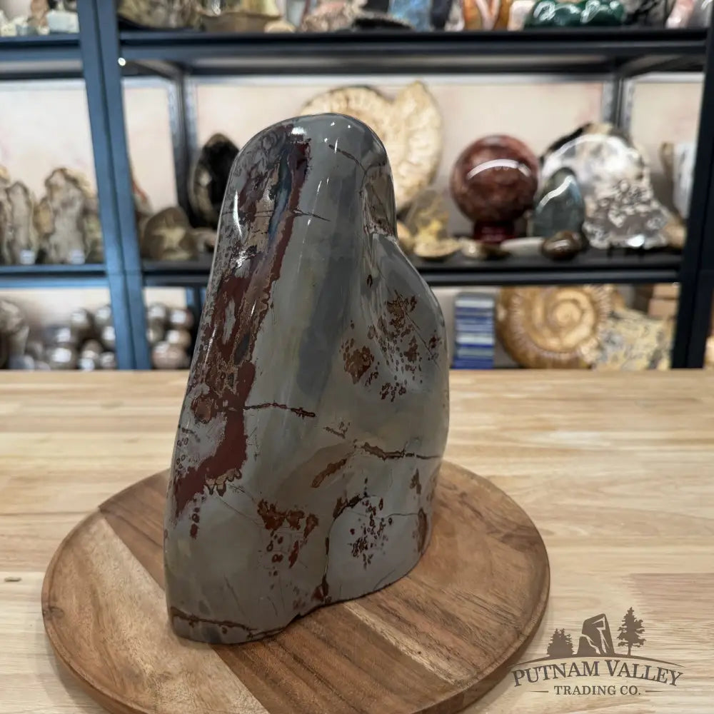 Chinese Picture Jasper Freeform Table Accent 9.5’’ | 16.36lb - Free Standing Accent